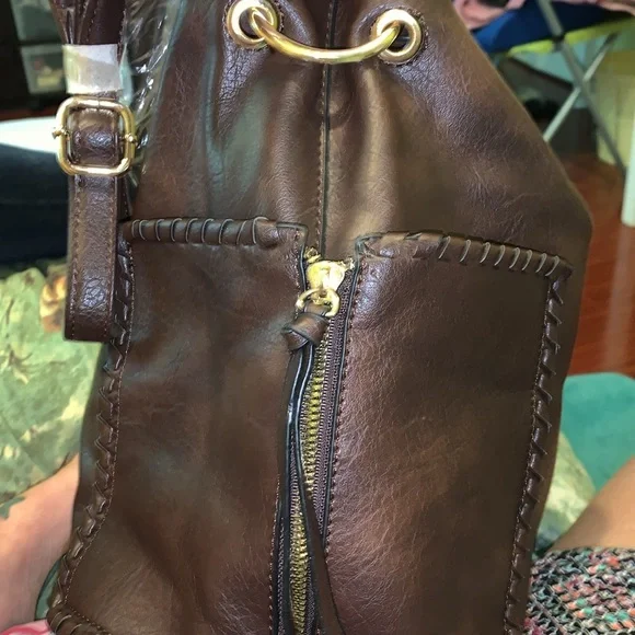 Elegant 3 in 1 Brown Women's Bag Set nwt - Picture 5 of 11